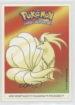 Ninetales Dunkin Boomer Pokemon Stickers #38 2000 - Image 1