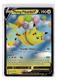 Flying Pikachu V 006/025 Celebrations Ultra Rare Holo Anniversary Pokemon Card - Image 1