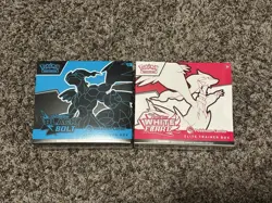 Pokemon Center Black Bolt + White Flare ETBs SEALED (SET OF 2) In Hand - Image 1