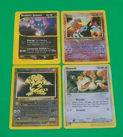 Vintage Pokemon WOTC Promos Electabuzz, Meowth,Entei, Rockets Sneasel 4 NM Cards - Image 1
