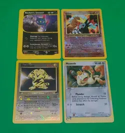 Vintage Pokemon WOTC Promos Electabuzz, Meowth,Entei, Rockets Sneasel 4 NM Cards - Image 2
