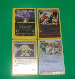Vintage Pokemon WOTC Promos Electabuzz, Meowth,Entei, Rockets Sneasel 4 NM Cards - Image 3