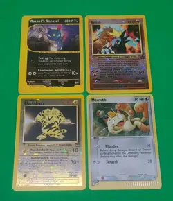 Vintage Pokemon WOTC Promos Electabuzz, Meowth,Entei, Rockets Sneasel 4 NM Cards - Image 5