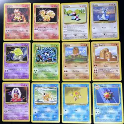Pokemon TCG Base Set Vintage 47 Card Lot No Duplicates LP - Image 2
