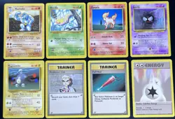 Pokemon TCG Base Set Vintage 47 Card Lot No Duplicates LP - Image 4