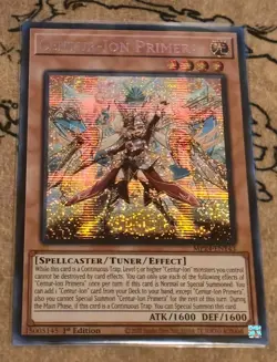 Yugioh Centur-Ion Primera MP24-EN143 1st Edition Prismatic Secret Rare NM - Image 1