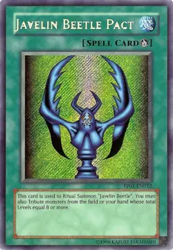 Yugioh! MP Javelin Beetle Pact - PP01-EN012 - Secret Rare - Unlimited Edition Mo - Image 1