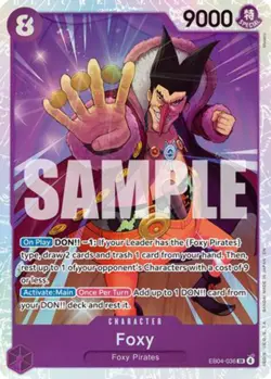 Foxy (EB04-036) Super Rare - One Piece The Azure Sea's Seven - Image 1
