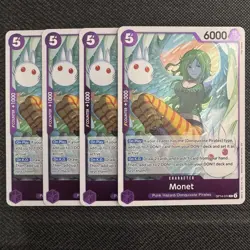 4X Monet Playset - OP14-074 Rare NM - The Azure Sea's Seven - One Piece TCG - Image 1