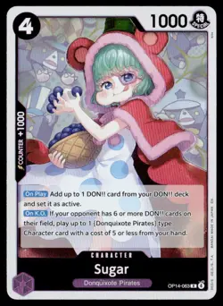 One Piece The Azure Sea's Seven #OP14-063 Sugar Rare - Image 1