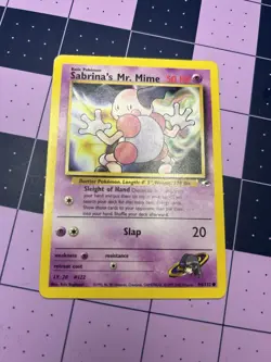 Pokemon TCG Sabrina's Mr. Mime Gym Heroes Card 94/132 Unlimited Common Regular - Image 1