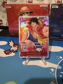 ONE PIECE Card Game Romance Dawn OP01-024 Monkey D Luffy Super Rare - Image 1