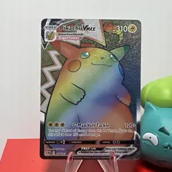 Pokemon Pikachu VMAX 188/185 Vivid Voltage 2020 Secret Rainbow Rare Card TCG - Image 1