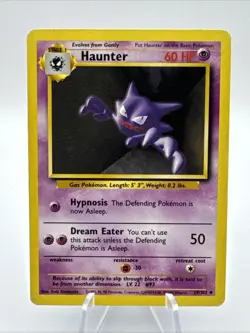 Haunter 29/102 Non Holo Base Set - Pokemon Card - LP - Image 1