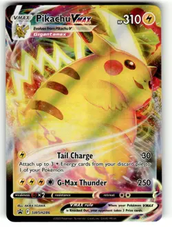 Pokemon TCG SWSH: Sword & Shield Promo Cards #SWSH286 Pikachu VMAX NM - Image 1