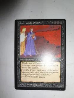 MTG MAGIC THE GATHERING CARD ORIGINAL LEGENDS UNDERWORLD DREAMS BLACK ENGLISH UN - Image 1