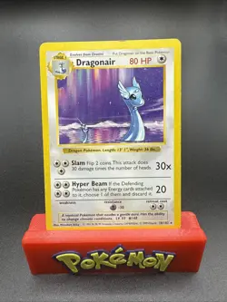 Vintage 1999 Pokemon Shadowless Dragonair 18/102 Card LP - Image 1