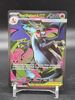 Mega Charizard X EX 109/094 Pokemon Phantasmal Flames Full Art Card NM - Image 1