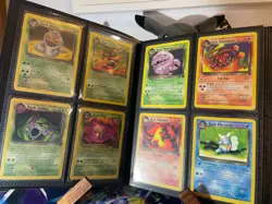 47 Pokemon Cards Team Rocket Unlimited in Binder! Holos & Rares! No Dupes! - Image 2