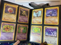 47 Pokemon Cards Team Rocket Unlimited in Binder! Holos & Rares! No Dupes! - Image 3