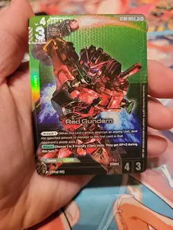 Red Gundam - ST06-005 LR+ Alt Art Gundam Card Game Clan Unity English - Image 1