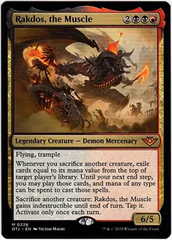 MTG Outlaws of Thunder Junction Rakdos, the Muscle (Mythic) - Image 1