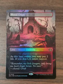 Blood Crypt (Borderless) Lorwyn Eclipsed Foil #0349 MTG Magic NM - Image 2