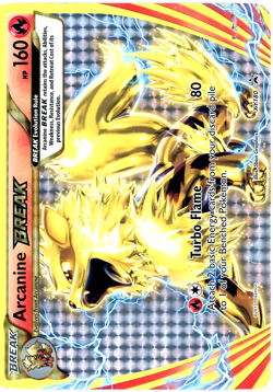 Pokemon TCG Arcanine BREAK (OVERSIZED) XY180 Jumbo Cards Holo - Image 1