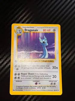 Dragonair 018/102 Base Set (Shadowless) Regular Pokemon TCG Card Vintage - Image 1