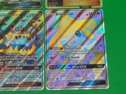Pokemon NM Alternate Full Art GX's Lot Of 4 Jirachi, Guzzlord, Shiftry, Crasher - Image 5