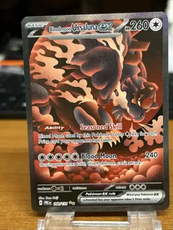 Bloodmoon Ursaluna 168/131 - Pokemon Prismatic Evolutions SIR English - NM/M - Image 1