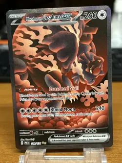 Bloodmoon Ursaluna 168/131 - Pokemon Prismatic Evolutions SIR English - NM/M - Image 2
