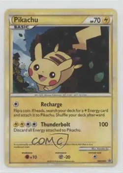 Pikachu Holo Pokemon HeartGold & SoulSilver Black Star Promo #HGSS03 2010 - Image 1