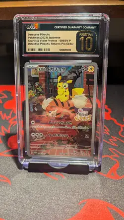 Pokemon TCG 2023 Japanese Detective Pikachu Full Art 050/S-p Pre Order Promo - Image 1