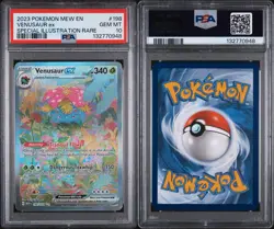 2023 POKEMON MEW EN-151 SPECIAL ILLUSTRATION RARE #198 VENUSAUR EX PSA 10 - Image 3