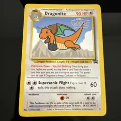 1999 Pokemon Dragonite 5 Movie Wizards Black Star Promo NM OR BETTER NP Rare - Image 1