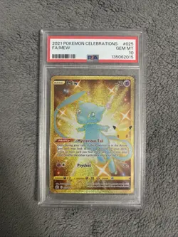 Pokemon TCG Mew Holo Rare Celebrations 25th Anniversary PSA 10 - Image 1