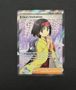 Pokemon TCG Erika’s Invitation 196/165 SV 151 Scarlet & Violet 151 Ultra Rare NM - Image 1
