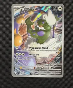 Pokemon TCG Tornadus SVP 210 Promo Pokemon Center Stamped SV: White Flare NM - Image 1