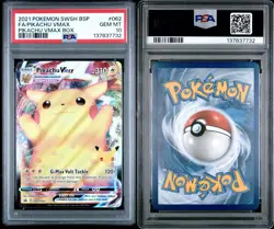 PSA 10 - 2021 Pikachu VMAX Pokemon Sword & Shield Celebrations Promo #062 - Image 3