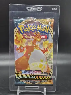 1x Pokemon TCG Sword & Shield Darkness Ablaze Booster Pack Sealed Charizard Art 820650807121 - Image 1