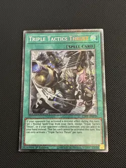 Yugioh | Triple Tactics Thrust CH01-EN030 1st Edition Alt Art Starlight Rare VLP - Image 1