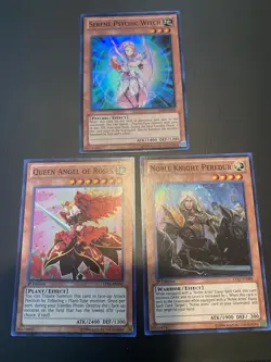 Serene Psychic Witch AP03-EN004 + Queen Angel Of Roses LVAL-En092 1st + Noble K - Image 1