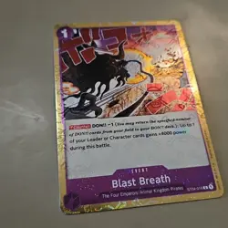 Blast Breath Jolly Roger Holo Premium Booster The Best One Piece #ST04-016 - Image 2