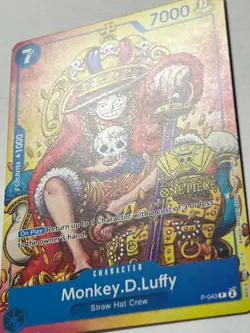 Monkey.D.Luffy (2nd Anniversary Stamped Promo) P-043 One Piece TCG English - Image 2