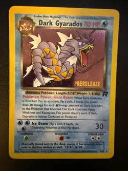 Pokemon Dark Gyarados TCG Prerelease Card 08/82 WOTC Promo Holo - Image 3