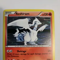 Pokemon TCG Reshiram BW004 Holo Black White Promo Card NM NEVER PLAYED WITH - Image 3