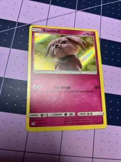 Pokemon TCG Snubbull Detective Pikachu Holo Card 15/18 Common - Image 1