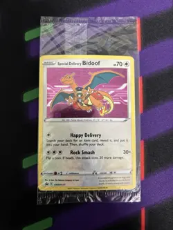 Pokemon TCG Special Delivery Bidoof SWSH177 Promo Card Sealed Mint Condition - Image 1