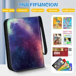 Trading Card Binder for 208 Cards with 52 Sleeves Collectible Trading Card Album - Image 3